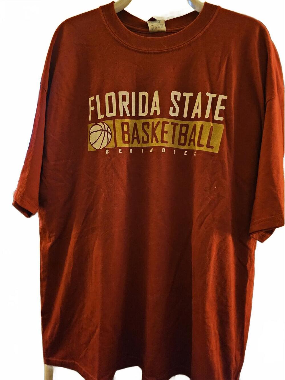 VTG Florida State Seminoles Basketball RARE 90s game givvy T-shirt - size XL